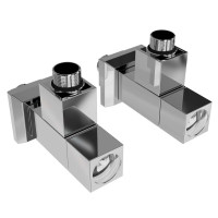 Кран вентильний кутовий з американкою  G 1/2 Solomon Lux CUBE (компл. 2шт) 