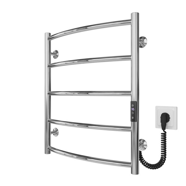 Купити рушникосушку електричну HEATPRO Afina P5 600x500 (Полірований, Правостороннє підкл.)