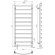 Купити рушникосушку електричну HEATPRO Afina P11 1200x500 (Білий, Правостороннє підкл.)