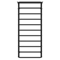 HEATPRO Selena P11 1200x500 water towel dryer (Black, Bottom connection)