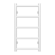 HEATPRO Dike P5 600x200 Water Heated Towel Rail (White, Bottom Connection)