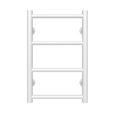 HEATPRO Dike P4 500x300 Water Heated Towel Rail (White, Bottom Connection)