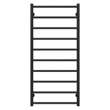 HEATPRO Dike P10 1100x400 water towel dryer (Black, Bottom connection)