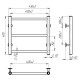 Купити рушникосушку водяну HEATPRO Dike P3 400x400 (Полірований, Нижнє підключення)