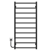 Electric towel dryer HEATPRO Dike P10 1100x500 (Black, Left side connection)