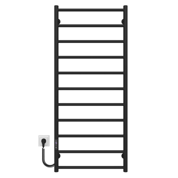 Купити рушникосушку електричну HEATPRO Dike P11 1200x500 (Чорний, Лівостороннє підкл.)