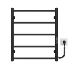 Рушникосушка електрична HEATPRO Dike P5 600x500 (Чорний, Правостороннє підкл.)
