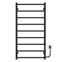 Elektrischer Handtuchtrockner HEATPRO Dike P9 1000x500 (Schwarz, Rechtsseitiger Anschluss)