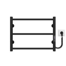 Рушникосушка електрична HEATPRO Dike P3 400x500 (Чорний, Правостороннє підкл.)