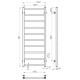 Купити рушникосушку електричну HEATPRO Dike P10 1100x400 (Полірований, Правостороннє підкл.)