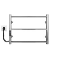 Elektrischer Handtuchtrockner HEATPRO Dike P3 400x400 (Polierter, linksseitiger Anschluss)