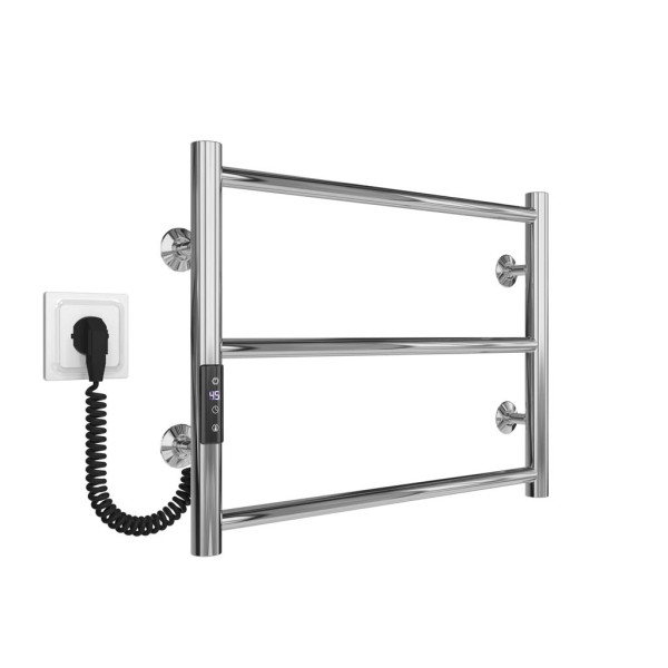 Купити рушникосушку електричну HEATPRO Dike P3 400x400 (Полірований, Лівостороннє підкл.)