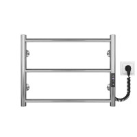 Elektrischer Handtuchtrockner HEATPRO Dike P3 400x400 (poliert, rechtsseitiger Anschluss)