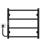 Рушникосушка електрична HEATPRO Dike P4 500x400 (Чорний, Лівостороннє підкл.)