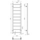 Купити рушникосушку електричну HEATPRO Dike P10 1100x300 (Чорний, Лівостороннє підкл.)