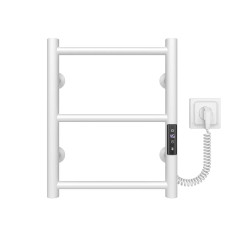 Рушникосушка електрична HEATPRO Dike P3 400x300 (Білий, Правостороннє підкл.)