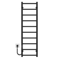 Elektrischer Handtuchtrockner HEATPRO Dike P10 1100x200 (Schwarz, Linksseitiger Anschluss)