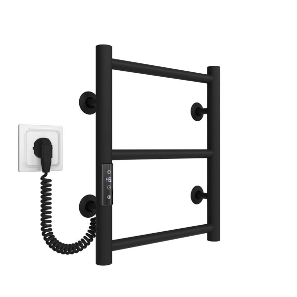 Купити рушникосушку електричну HEATPRO Dike P3 400x200 (Чорний, Лівостороннє підкл.)