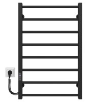 Electric towel dryer HEATPRO Emily P8 800x500 (Black, Left side connection)