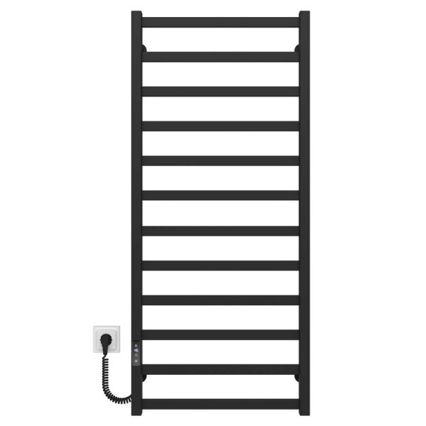 Купити рушникосушку електричну HEATPRO Celeste P12 1200x500 (Чорний, Лівостороннє підкл.)
