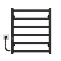 Elektrischer Handtuchtrockner HEATPRO Celeste P6 600x500 (Schwarz, Linksseitiger Anschluss)