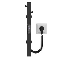 Рушникосушка електрична HEATPRO Eliza 400x30 (Чорний)