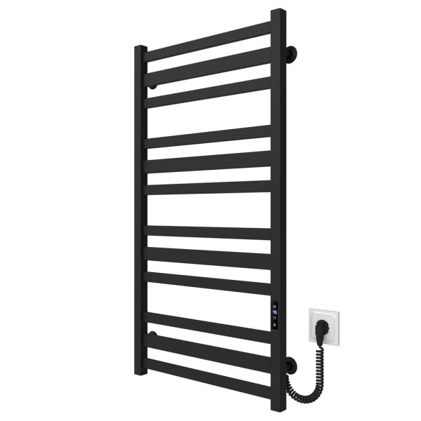 Купити рушникосушку електричну HEATPRO Carolina P12 1000x500 (Чорний, Правостороннє підкл.)