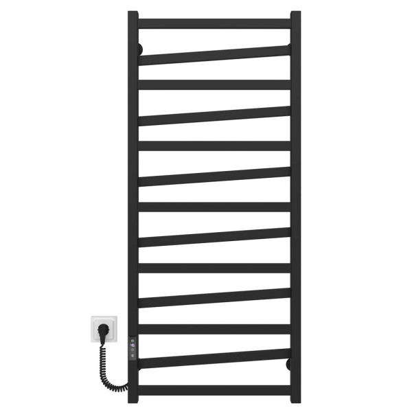 Купити рушникосушку електричну HEATPRO Astrid P13 1200x500 (Чорний, Лівостороннє підкл.)