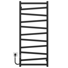 Рушникосушка електрична HEATPRO Ravena P11 1200x500 вуглецева сталь (Чорний, Лівостороннє підкл.)