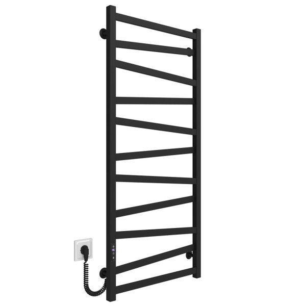 Купити рушникосушку електричну HEATPRO Ravena P11 1200x500 вуглецева сталь (Чорний, Лівостороннє підкл.)