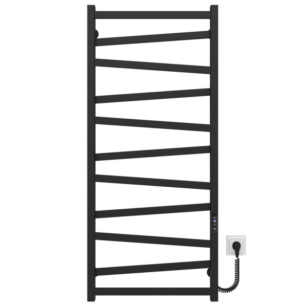 Купити рушникосушку електричну HEATPRO Ravena P11 1200x500 вуглецева сталь (Чорний, Правостороннє підкл.)