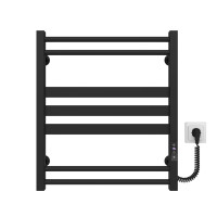 Electric towel dryer HEATPRO Vivian P7 600x500 вуглецева сталь (Black, Right-hand connection)