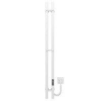 Рушникосушка електрична HEATPRO Kirin P2 1200x75 вуглецева сталь (Білий)