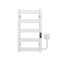Elektrischer Handtuchtrockner HEATPRO Olivia P5 600x300 вуглецева сталь (Weiß, Rechtsseitiger Anschluss)