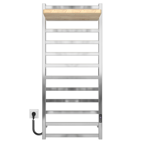 Купити рушникосушку електричну HEATPRO Flora P12 1200x500 (Полірований, Лівостороннє підкл.)
