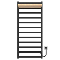 Elektrischer Handtuchtrockner HEATPRO Flora P12 1200x500 (Schwarz, Rechtsseitiger Anschluss)