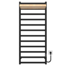 Рушникосушка електрична HEATPRO Flora P12 1200x500 (Чорний, Правостороннє підкл.)