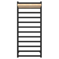 Рушникосушка водяна HEATPRO Flora P12 1200x500 (Чорний, Нижнє підключення)