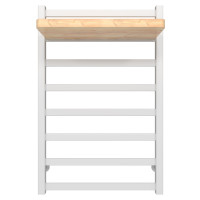 Suszar do ręczników wodny HEATPRO Flora P8 800x500 (Biały, Dolne podłączenie)