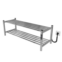 Elektrischer Handtuchwärmer HEATPRO Iris P2 350x1000 (Poliert, Rechtsanschluss)