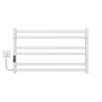 Electric towel dryer HEATPRO Misty P6 500x800 вуглецева сталь (White, Left side connection)