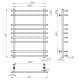 Купити рушникосушку електричну HEATPRO Vesta P9 800x500 (Полірований, Лівостороннє підкл.)