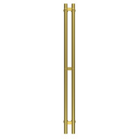 Handtuchheizkörper HEATPRO Freya P3 1200x70 (Gold, Untenanschluss)