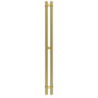 HEATPRO Freya P3 1300x70 water towel warmer (Gold, Bottom connection)