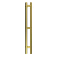 HEATPRO Freya P3 800x70 water towel warmer (Gold, Bottom connection)