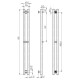 Eine elektrische Handtuchheizung HEATPRO Freya P3 1100x70 (Grafit) kaufen.