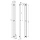 Eine elektrische Handtuchheizung HEATPRO Freya P3 1400x70 (Grafit) kaufen.
